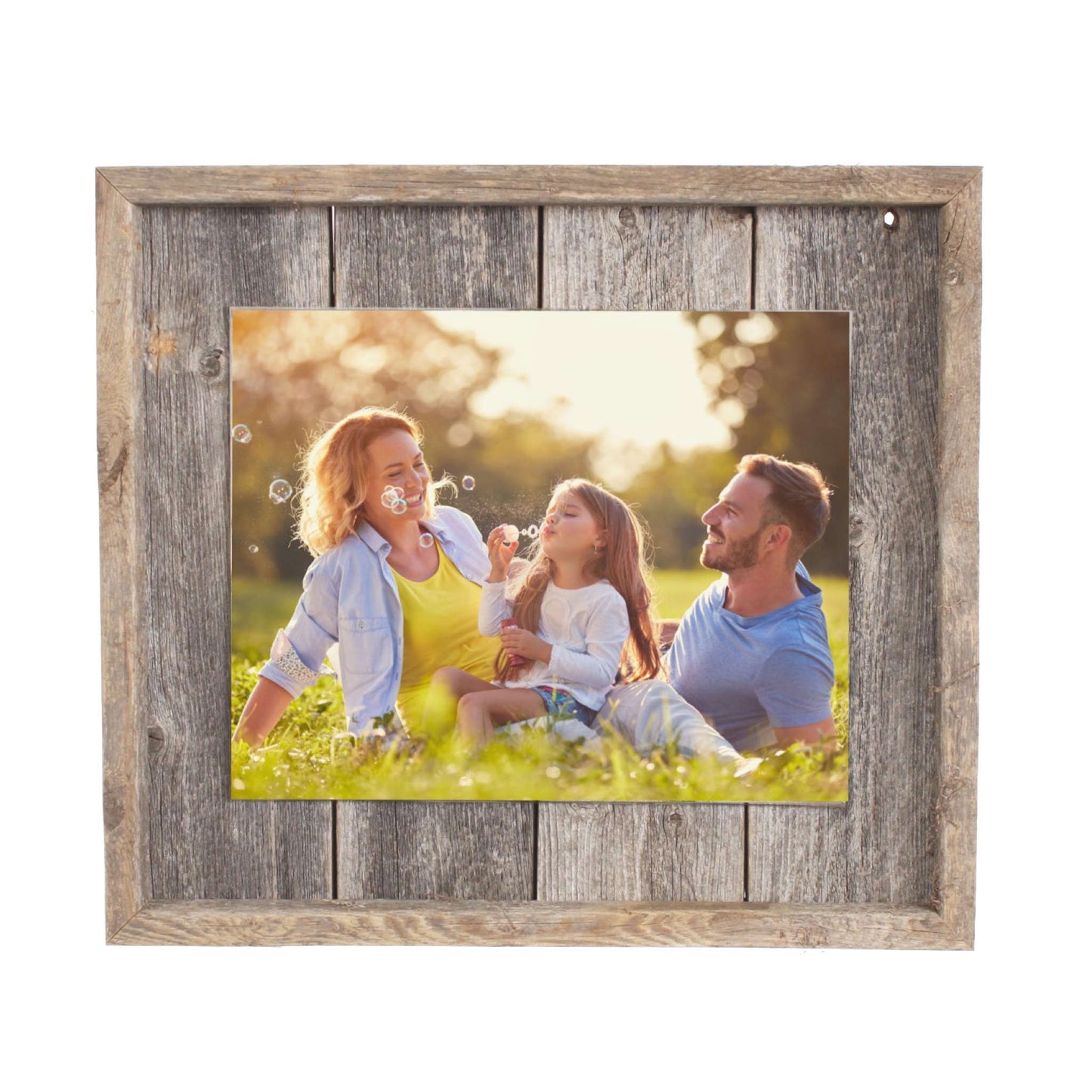 HomeRoots 5" x 7" Natural Weathered Grey Picture Frame with Plexiglass Holder