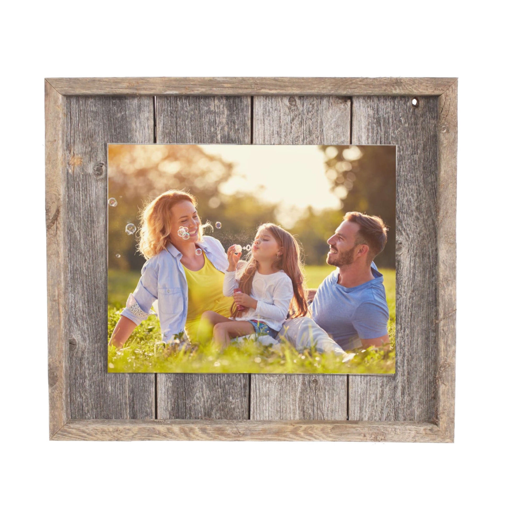HomeRoots 5" x 7" Natural Weathered Grey Picture Frame with Plexiglass Holder