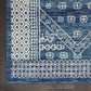HomeRoots 5’ x 7’ Navy Blue and Ivory Persian Motifs Area Rug