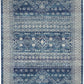 HomeRoots 5’ x 7’ Navy Blue and Ivory Persian Motifs Area Rug