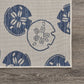 HomeRoots 5' x 7' Navy Sand Dollars Indoor Outdoor Area Rug