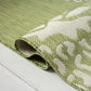 HomeRoots 5’ x 7’ Pineapple Indoor Outdoor Area Rug in Green Finish