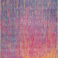 HomeRoots 5’ x 7’ Rainbow Abstract Striations Area Rug
