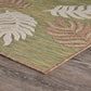 HomeRoots 5' x 7' Tan Tropical Sprigs Indoor Outdoor Area Rug
