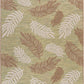 HomeRoots 5' x 7' Tan Tropical Sprigs Indoor Outdoor Area Rug
