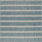 HomeRoots 5' x 7' Teal Striped Indoor Outdoor Area Rug