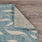 HomeRoots 5' x 7' Teal Turtle Indoor Outdoor Area Rug