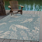 HomeRoots 5' x 7' Teal Turtle Indoor Outdoor Area Rug