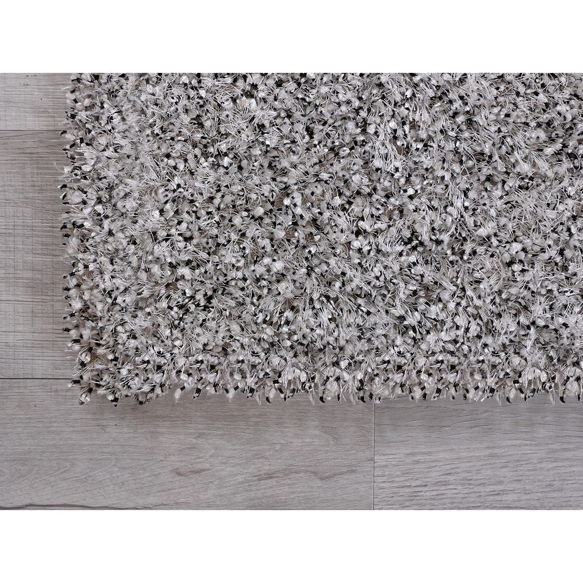 HomeRoots 5' x 7' White Textured Modern Area Rug