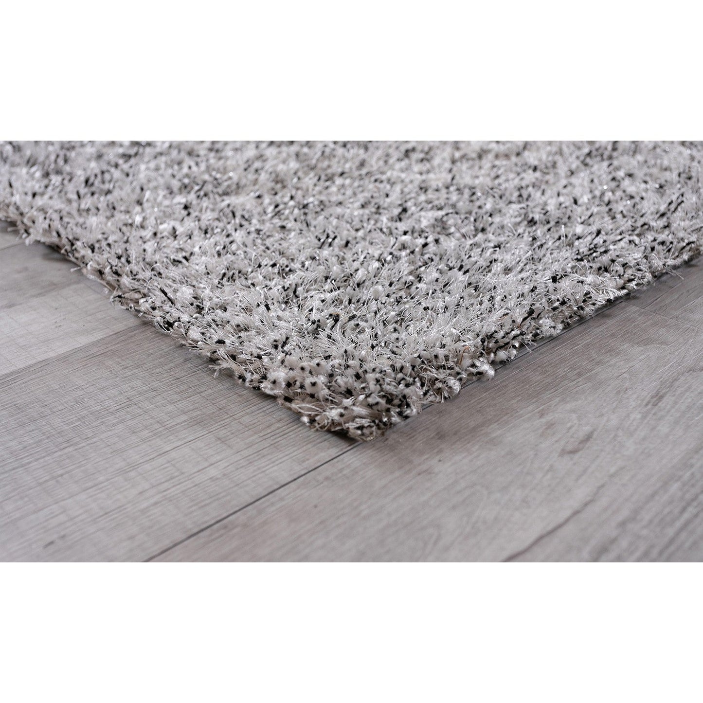 HomeRoots 5' x 7' White Textured Modern Area Rug