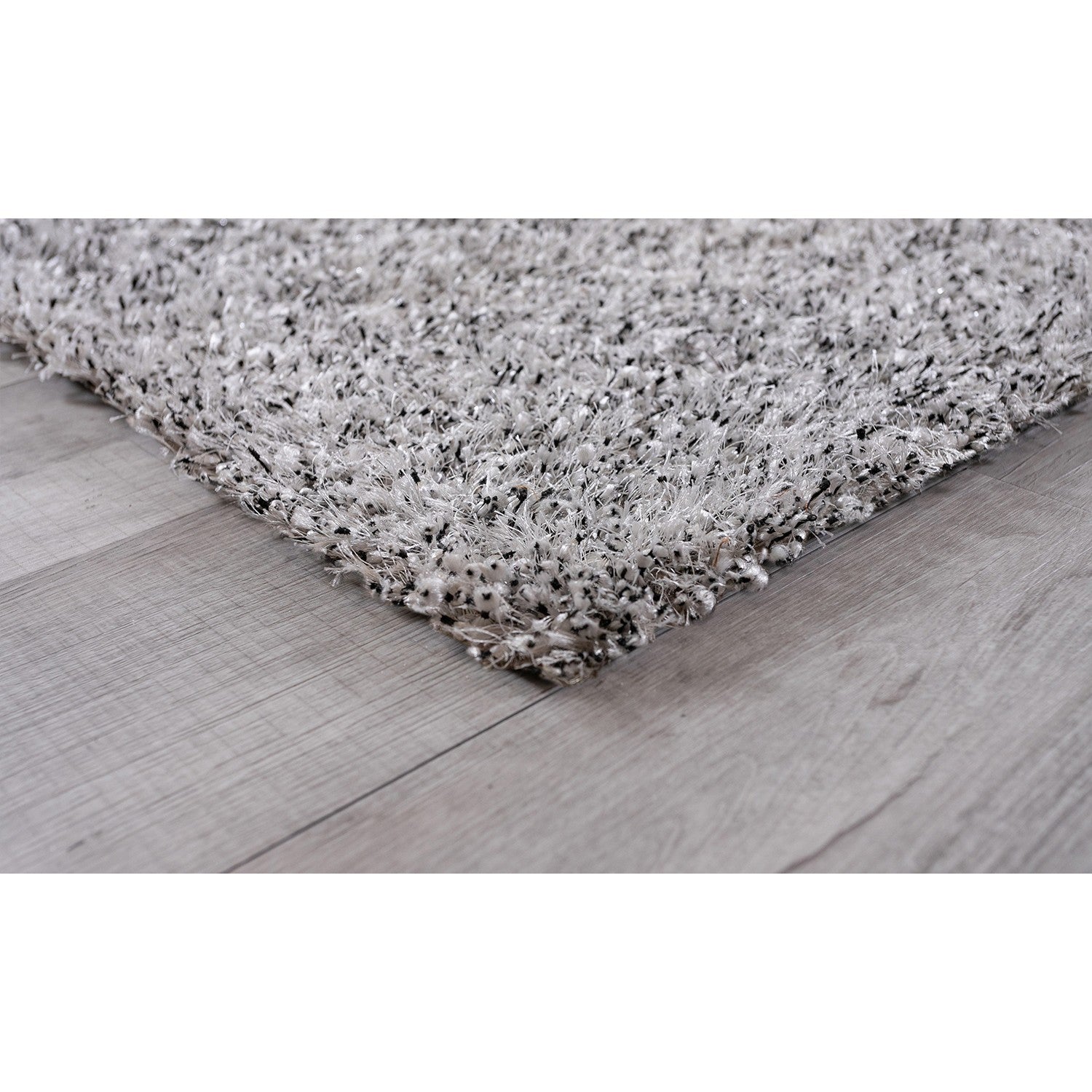 HomeRoots 5' x 7' White Textured Modern Area Rug