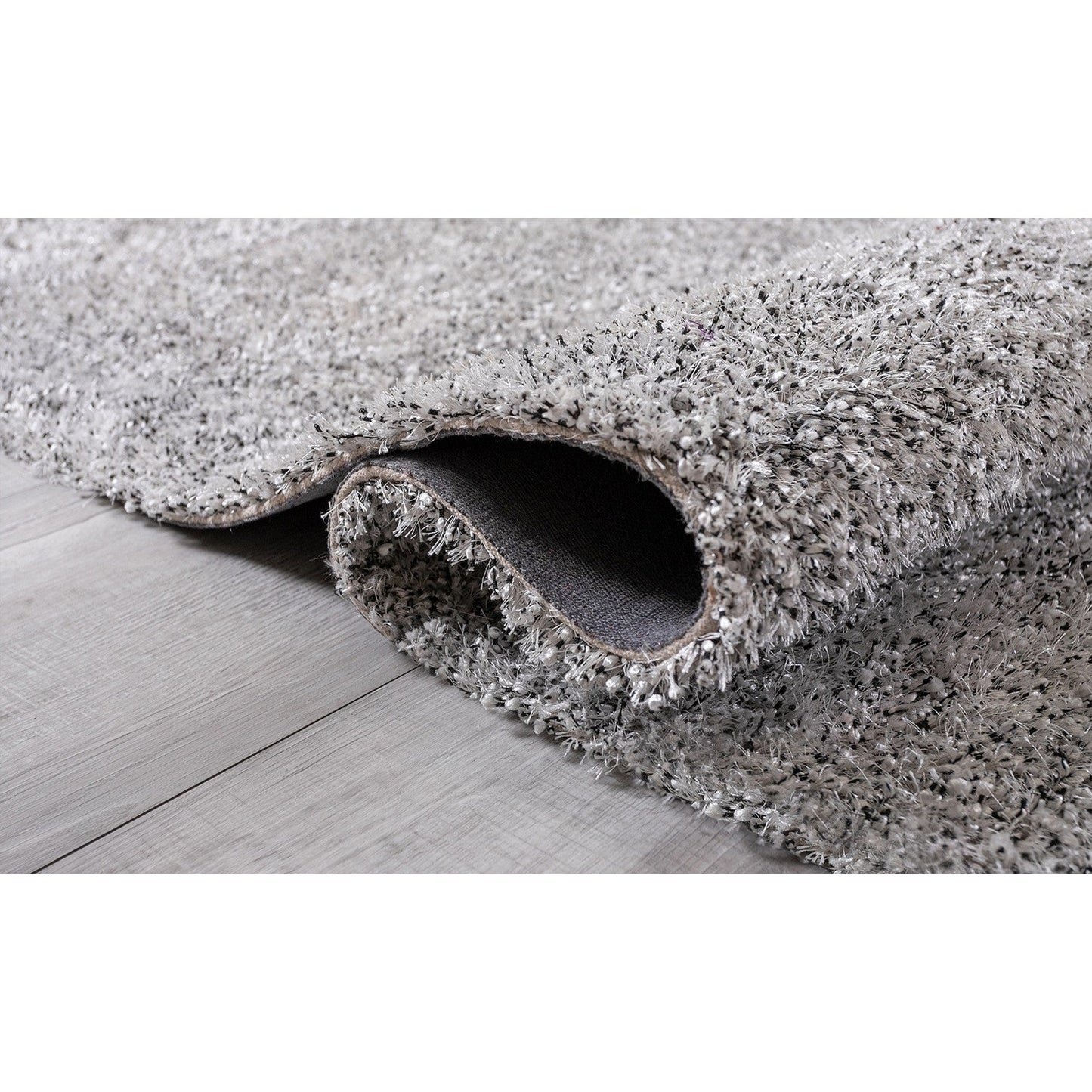 HomeRoots 5' x 7' White Textured Modern Area Rug