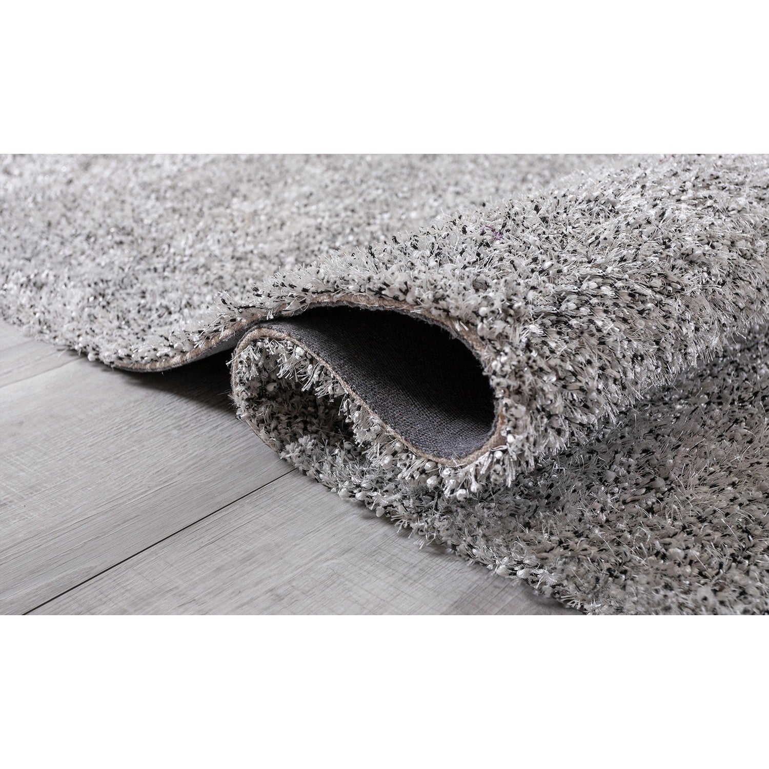 HomeRoots 5' x 7' White Textured Modern Area Rug