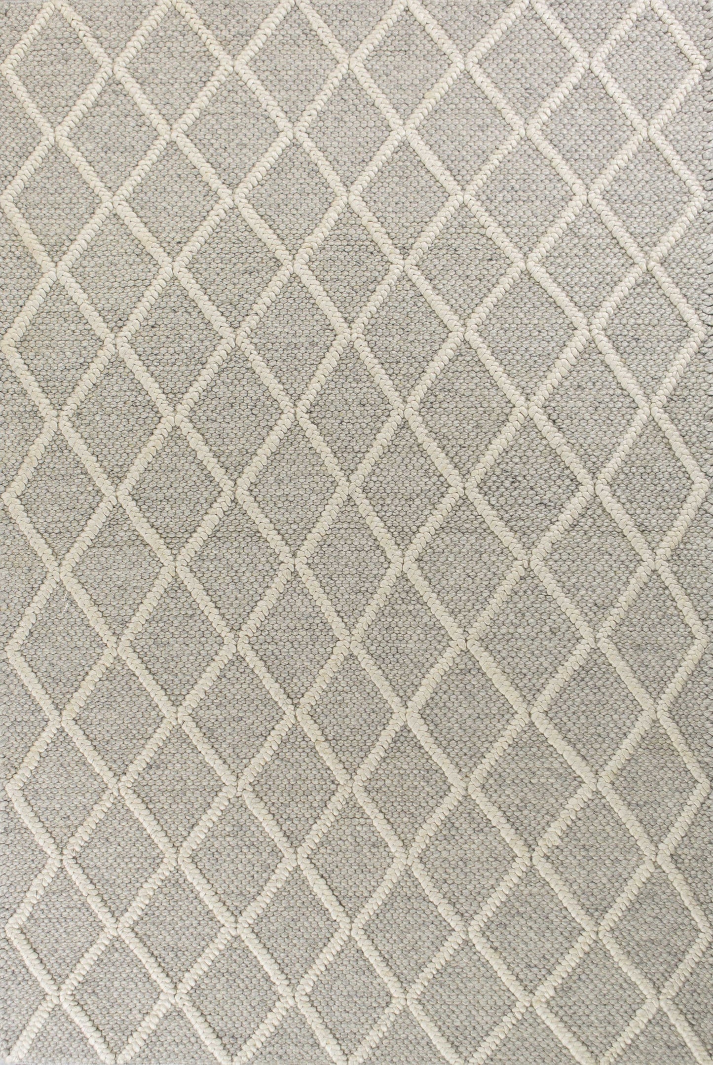 HomeRoots 5' x 7' Wool Grey Area Rug
