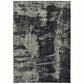 HomeRoots 5' x 8' Black Ivory Machine Woven Abstract Indoor Area Rug