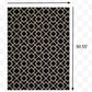 HomeRoots 5' x 8' Black Ivory Machine Woven Geometric Diamonds Indoor Area Rug