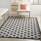 HomeRoots 5’ x 8’ Black White Gray Indoor Outdoor Area Rug