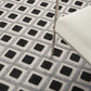 HomeRoots 5’ x 8’ Black White Gray Indoor Outdoor Area Rug