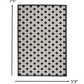 HomeRoots 5’ x 8’ Black White Gray Indoor Outdoor Area Rug