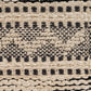 HomeRoots 5' x 8' Black and Blush Chevron Stripe Area Rug