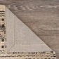 HomeRoots 5' x 8' Black and Blush Chevron Stripe Area Rug