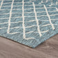 HomeRoots 5’ x 8’ Blue Array Indoor Outdoor Area Rug