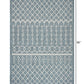 HomeRoots 5’ x 8’ Blue Array Indoor Outdoor Area Rug
