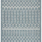 HomeRoots 5’ x 8’ Blue Array Indoor Outdoor Area Rug