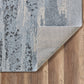 HomeRoots 5' x 8' Blue Gray Abstract Mist Modern Area Rug