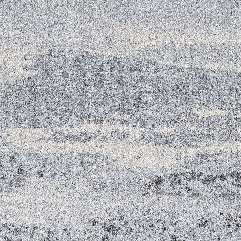 HomeRoots 5' x 8' Blue Gray Abstract Mist Modern Area Rug