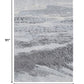 HomeRoots 5' x 8' Blue Gray Abstract Mist Modern Area Rug