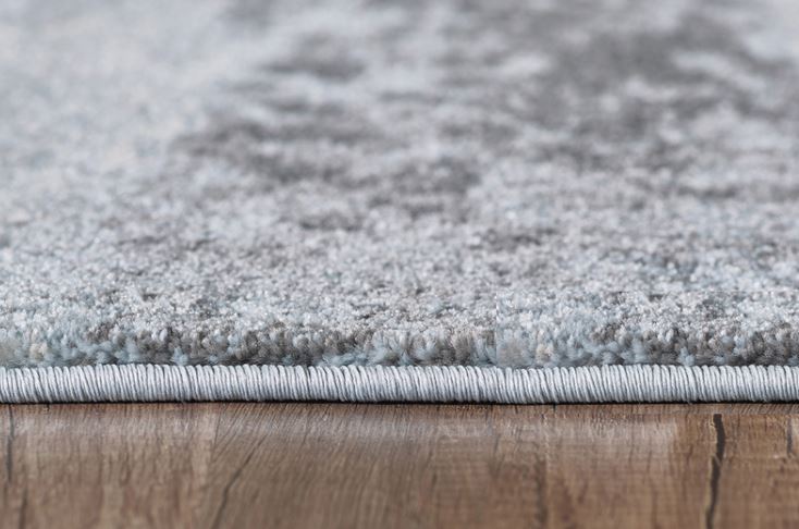 HomeRoots 5' x 8' Blue Gray Abstract Mist Modern Area Rug