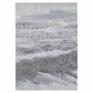 HomeRoots 5' x 8' Blue Gray Abstract Mist Modern Area Rug