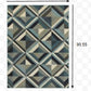 HomeRoots 5' x 8' Blue Grey Machine Woven Geometric Indoor Area Rug