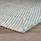 HomeRoots 5' x 8' Blue and Beige Toned Area Rug