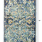 HomeRoots 5' x 8' Blue and White Jacobean Pattern Area Rug