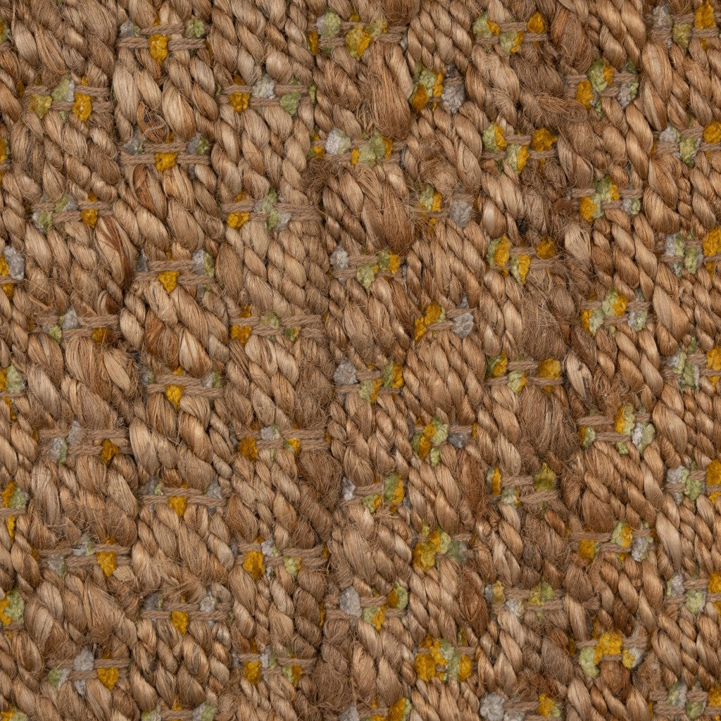 HomeRoots 5' x 8' Classic Beige Toned Jute Area Rug