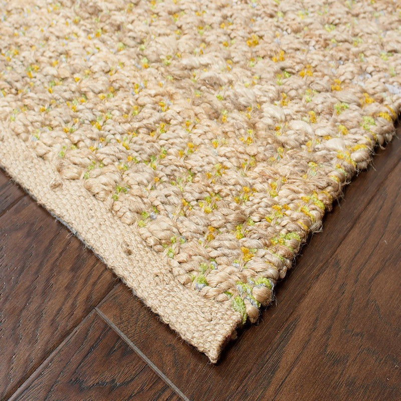 HomeRoots 5' x 8' Classic Beige Toned Jute Area Rug