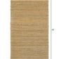 HomeRoots 5' x 8' Classic Beige Toned Jute Area Rug