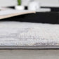 HomeRoots 5' x 8' Gray Abstract Splatter Area Rug