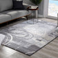 HomeRoots 5' x 8' Gray Abstract Splatter Area Rug
