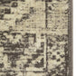 HomeRoots 5' x 8' Gray Beige Distressed Diamond Area Rug