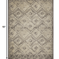 HomeRoots 5' x 8' Gray Beige Distressed Diamond Area Rug