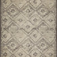 HomeRoots 5' x 8' Gray Beige Distressed Diamond Area Rug