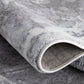 HomeRoots 5' x 8' Gray Distressed Abstract Area Rug