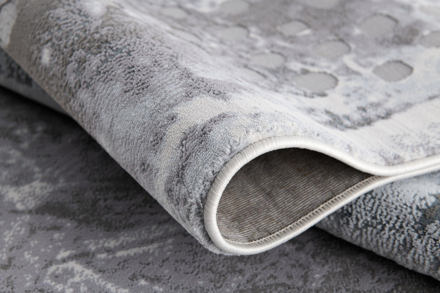 HomeRoots 5' x 8' Gray Distressed Abstract Area Rug
