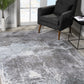 HomeRoots 5' x 8' Gray Distressed Abstract Area Rug