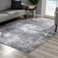 HomeRoots 5' x 8' Gray Distressed Abstract Area Rug