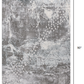 HomeRoots 5' x 8' Gray Distressed Abstract Area Rug