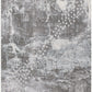 HomeRoots 5' x 8' Gray Distressed Abstract Area Rug